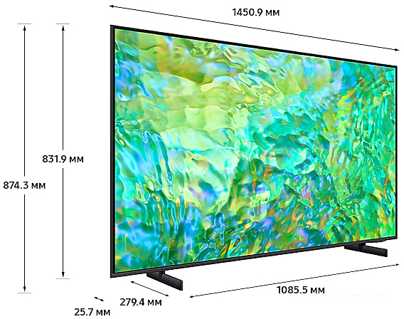 Телевизор Samsung Crystal UHD 4K CU8000 UE65CU8000UXRU